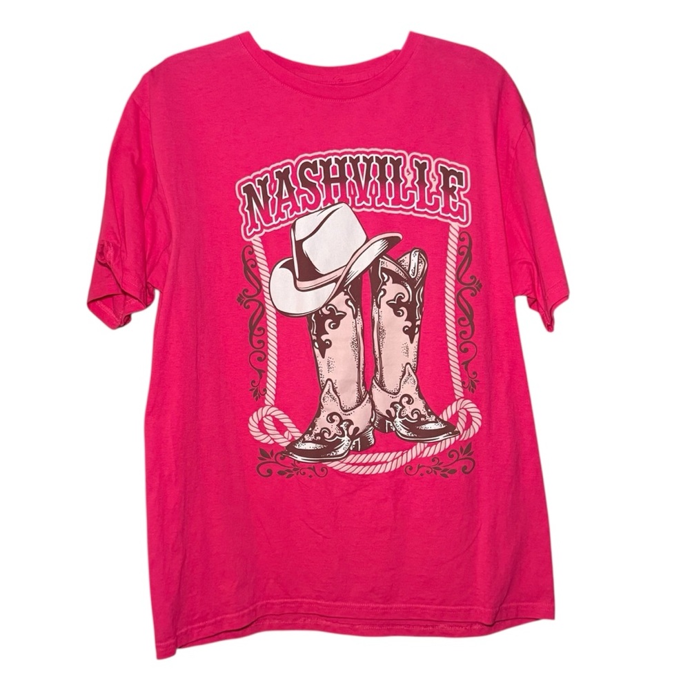 Rebellious One‎ Hot Pink Nashville Cotton Tee